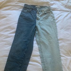 PACSUN Split dye straight jeans